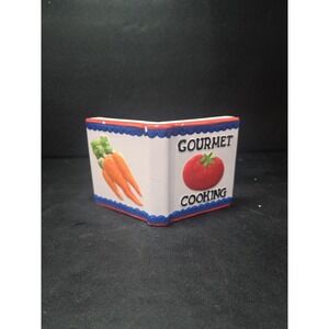 Boston Warehouse Ceramic Cookbook Stand, Vegetable Holder, Gourmet Cooking